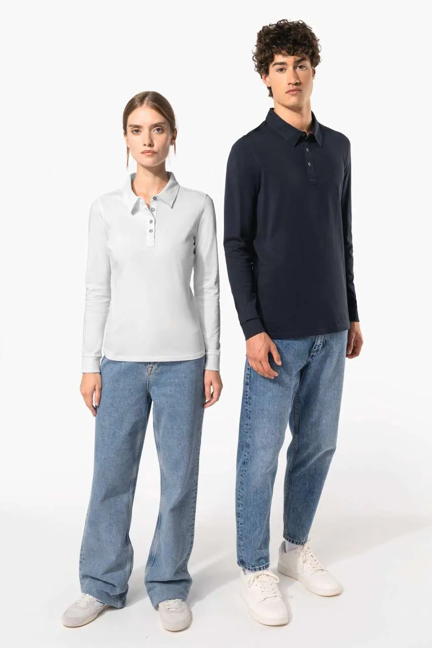 LADIES' LONG SLEEVE JERSEY POLO SHIRT